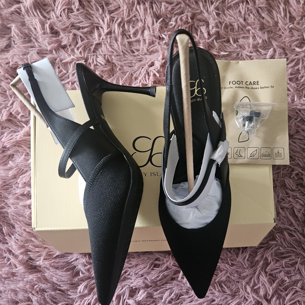 StrikeStep Elegant Stiletto Heeled Slingback MoonNight - Picture 6 of 6
